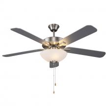 Trans Globe F-1034 BN - 52" FAN-2LT-5 BLADE-WH FROST-3/4" DR